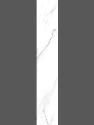 Calacatta White Marble Effect Porcelain Tiles - 150x900mm