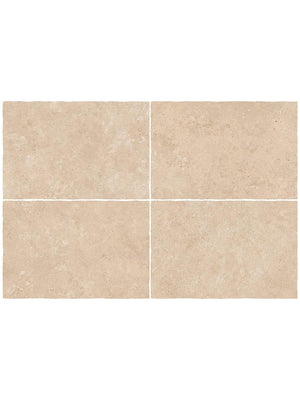 Campaspero Sand Tumbled Limestone-Effect Porcelain Tile - 910x610x20mm