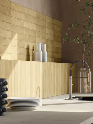 Progetto Canapa Brick Effect Italian Tile - 75x400mm