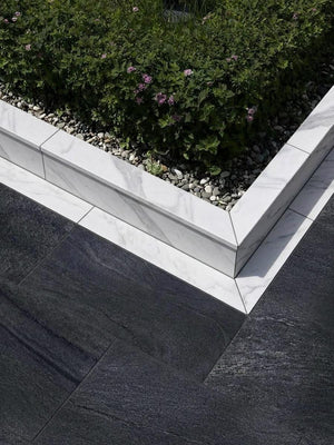 Carrara Marble Porcelain Riser and Edging - 900x150x20mm