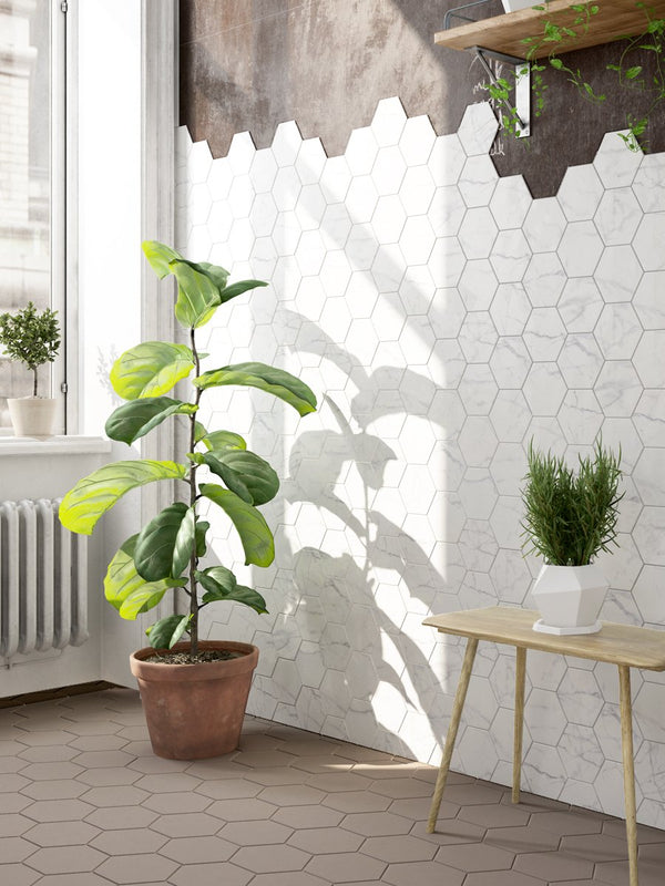 Carrera Hexagon Wall & Floor Tile - 150x173mm