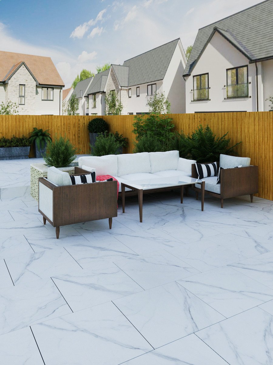 Carrera Outdoor Porcelain Tile - 595x595x20mm