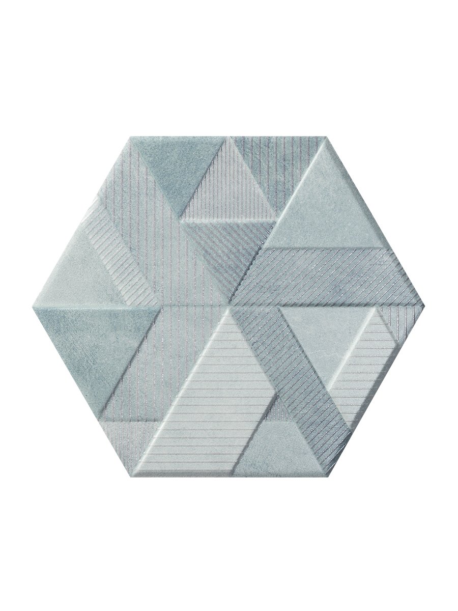 Catuni Azul Hexagon Porcelain Wall Tiles - 258x290mm