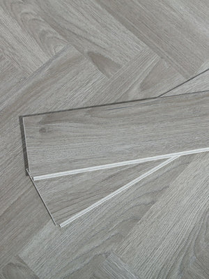 Chateau Grey Herringbone Click LVT - 640x128mm