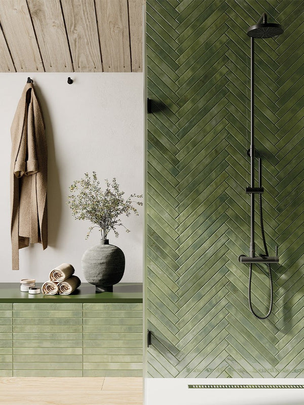 Colors Green Italian Tile - 48x450mm