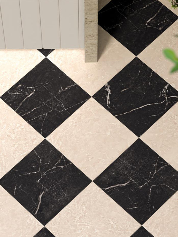 Brera Cosmo Crema Italian Marble Effect Porcelain Tile - 300x300x8.5mm