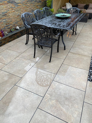Cotswold Beige Porcelain Slabs - 800x800mm