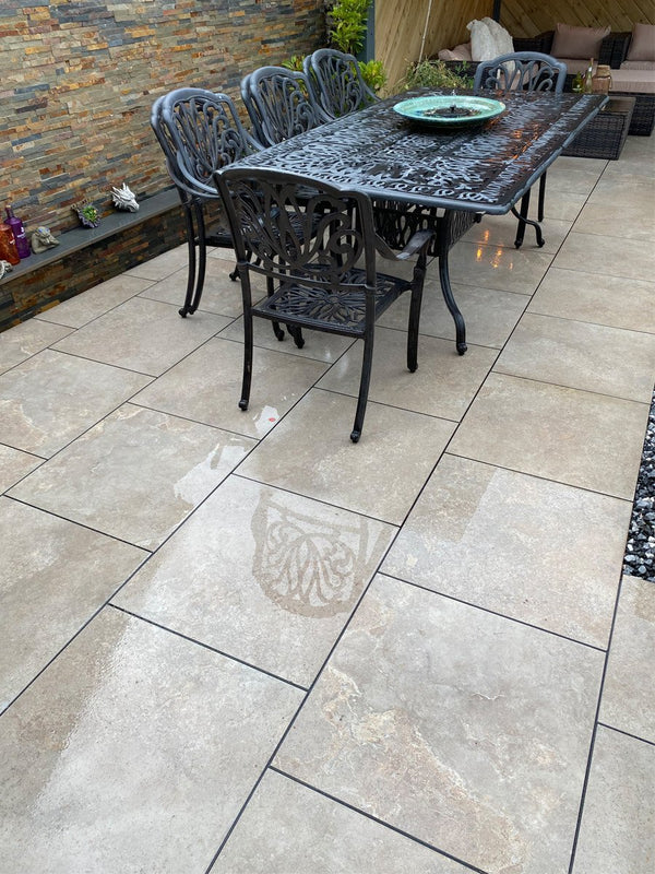 Cotswold Beige Porcelain Slabs - 800x800mm
