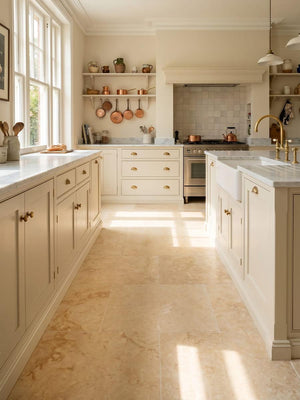 Cotswold Creama Natural Limestone Tiles - 600xFree Lengthx15mm