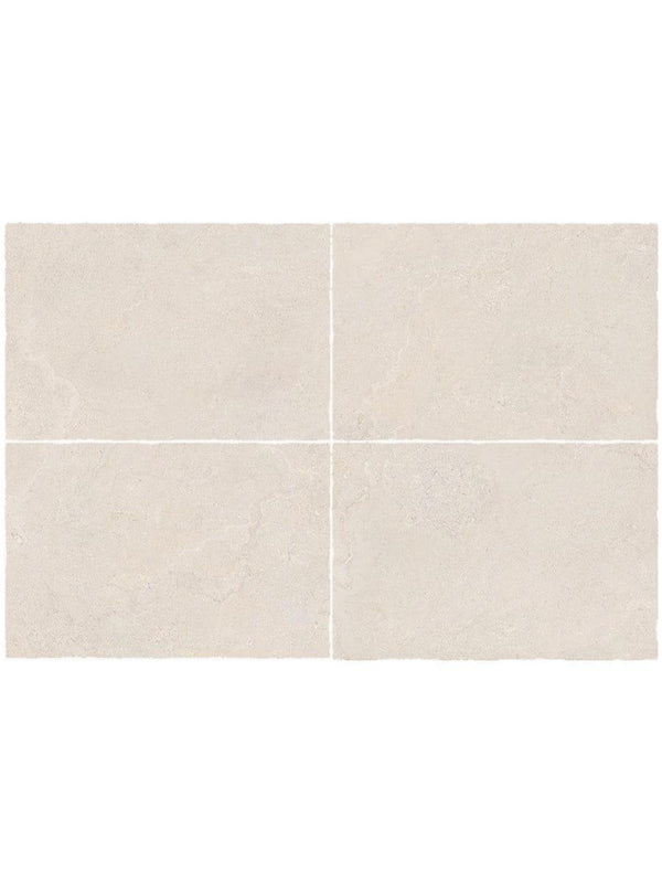 Cotswold Linen Tumbled Limestone-Effect Indoor Porcelain Tiles - 910x610mm