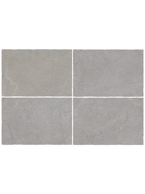 Cotswold Silver Tumbled Limestone-Effect Porcelain Paving - 910x610x20mm