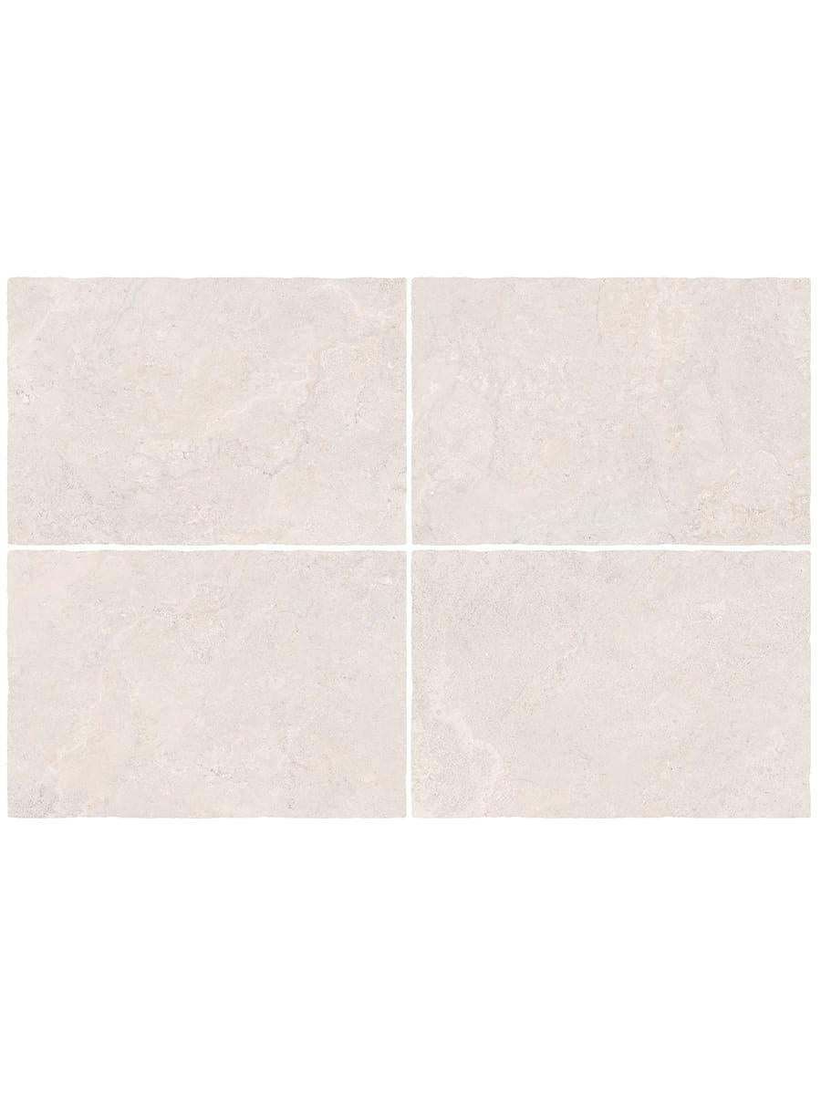 Cotswold White Tumbled Limestone-Effect Porcelain Paving - 910x610x20mm