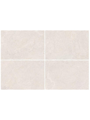 Cotswold White Tumbled Limestone-Effect Porcelain Paving - 910x610x20mm