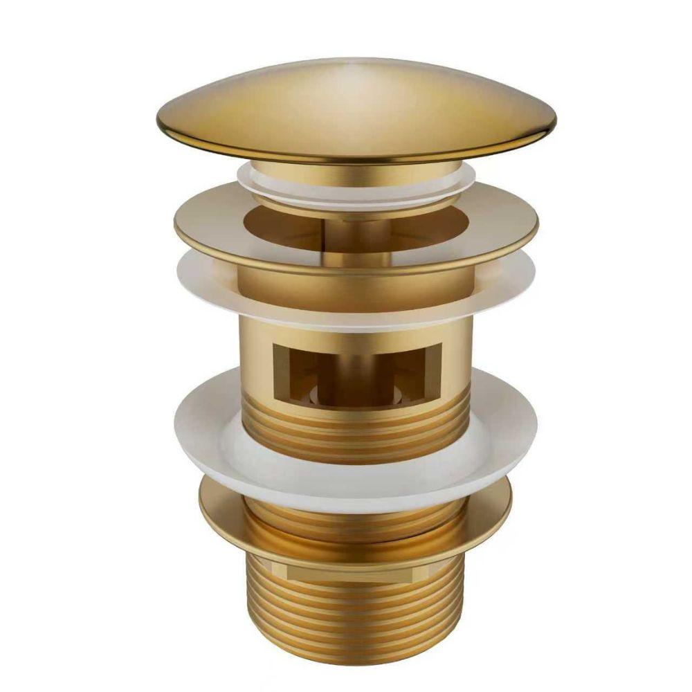 Couture Brushed Gold Slotted Easy Click Basin Waste