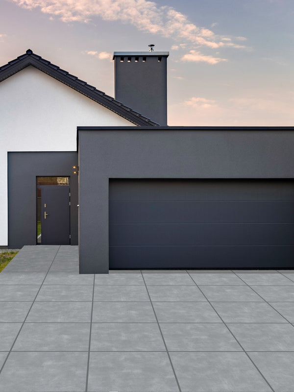 Milano Grey Vitrified Driveway Porcelain Paving Slabs - 600x600x30mm Pack