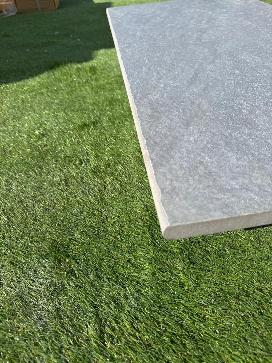 Dakota Dark Grey Porcelain Bullnose Tiles - 900x450x20mm