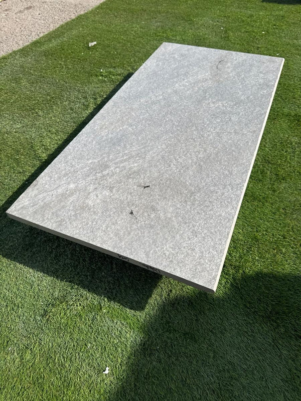 Dakota Grey Porcelain Bullnose Tiles - 900x450x20mm