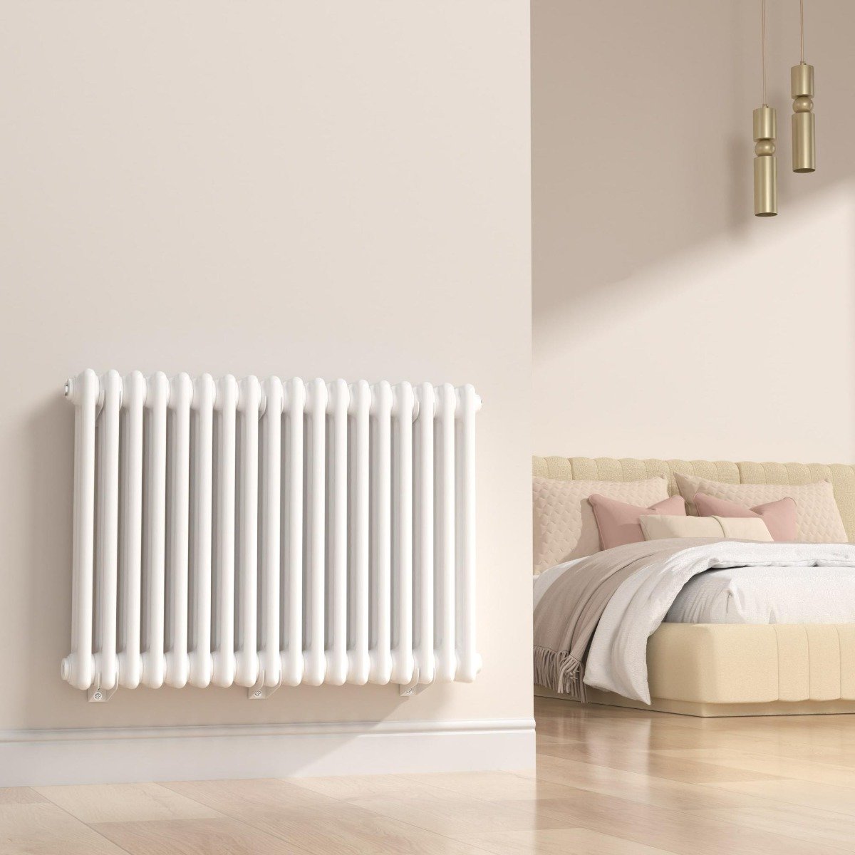 Bellmont Radiator Belmont White Designer Column Radiator - 600x830mm
