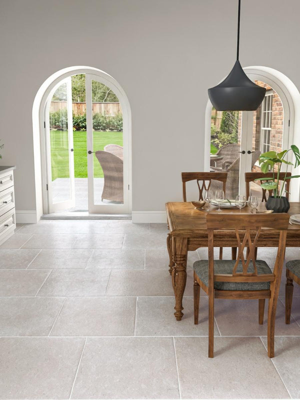Dijon Honed and Tumbled Natural Limestone Tiles - 600x400x15mm