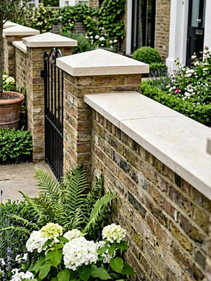 Dijon Limestone Pyramid Pier Caps - 450x450x60mm