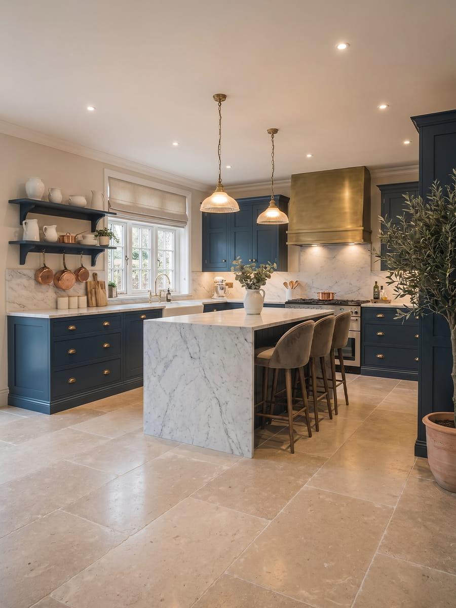Dijon Honed Tumbled Limestone Tiles - 900x600x15mm
