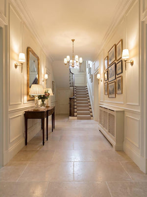 Dijon Honed and Tumbled Natural Limestone Tiles - 400xFree lengthx15mm