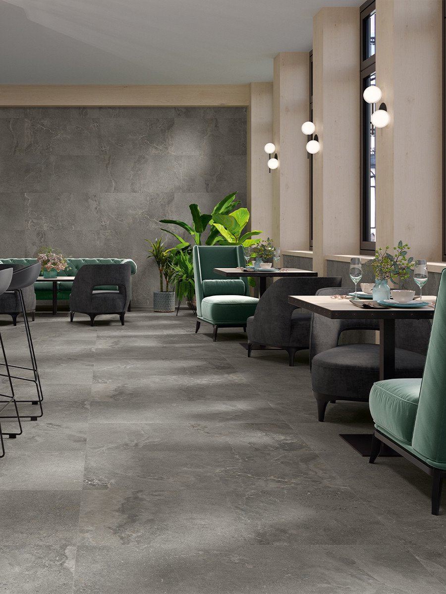 Dome Anthracite Wall & Floor Tile - 800x800mm