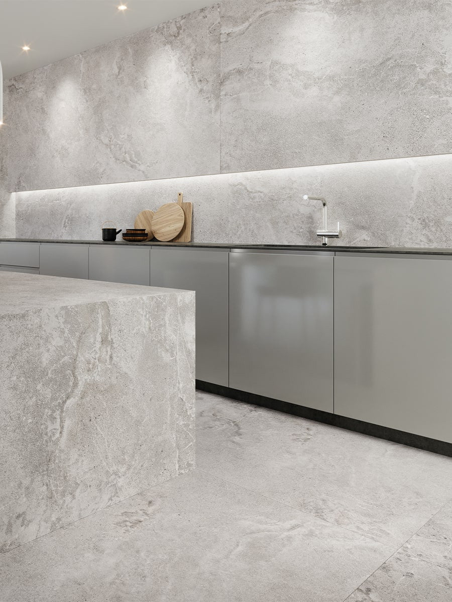 Dome Ash Non Slip Tile - 800x800mm