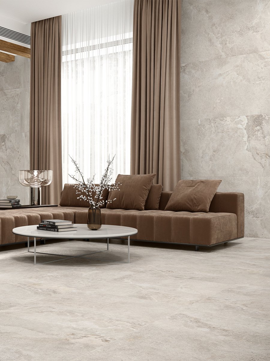Dome Bone Porcelain Tile - 1200x600x9.5mm