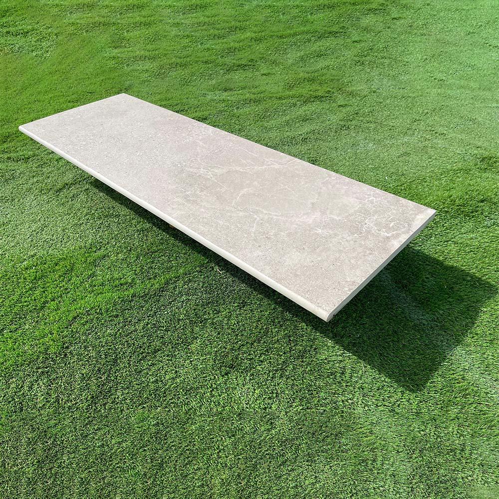 Dome Bone Porcelain Bullnose for Steps and Coping - 1200x400x20mm