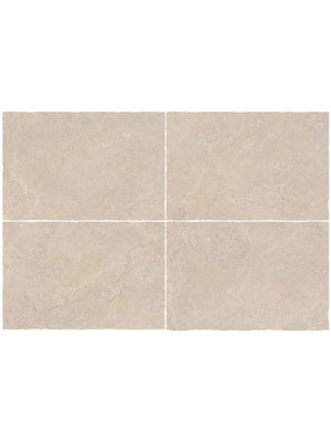 Cotswold Cream Tumbled Limestone-Effect Porcelain Paving - 910x610x20mm