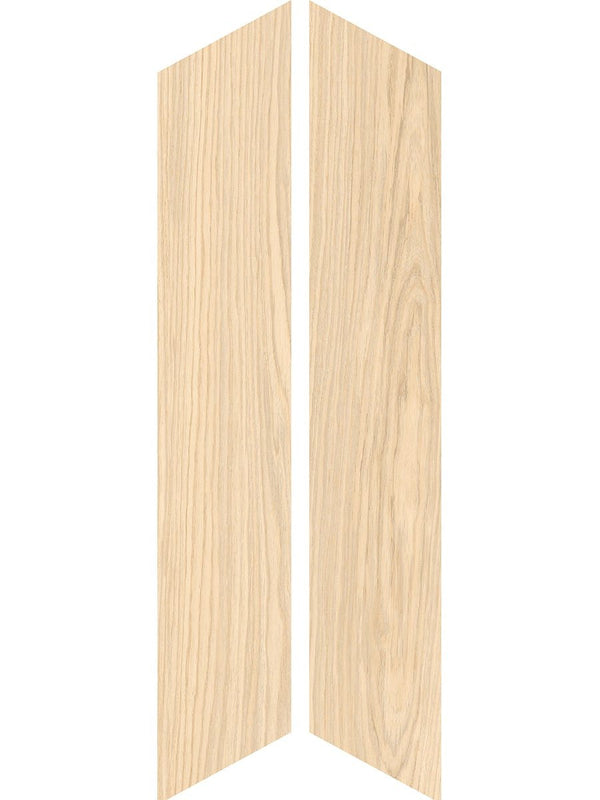 Dream Ecru Chevron Wood Effect Italian Porcelain Tile - 850x150mm
