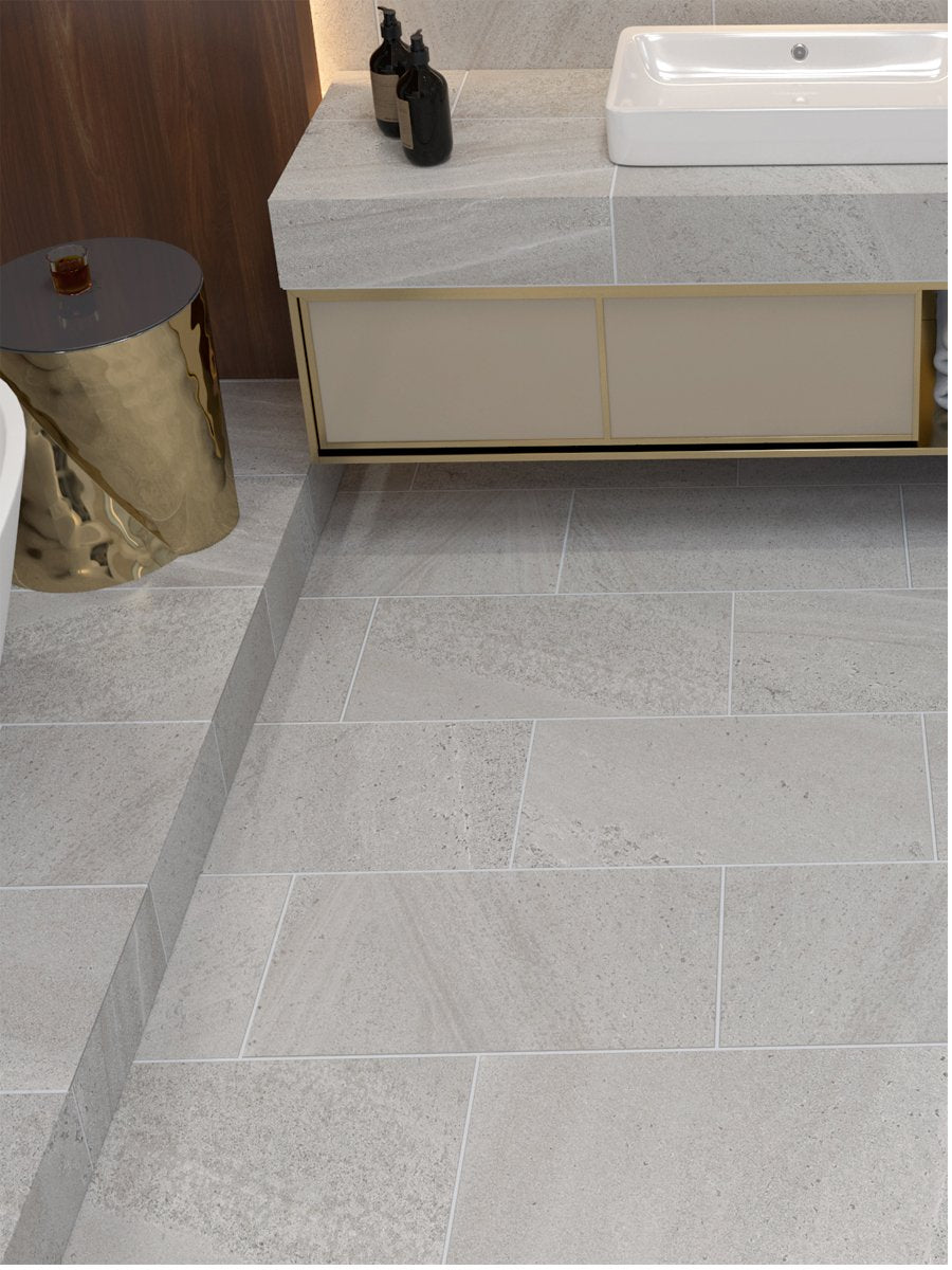 Dublin Gris Porcelain Tile - 600x300mm