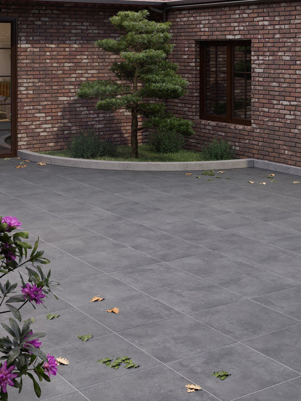 Eclipse Mid Grey Outdoor Porcelain - 600x600x20mm