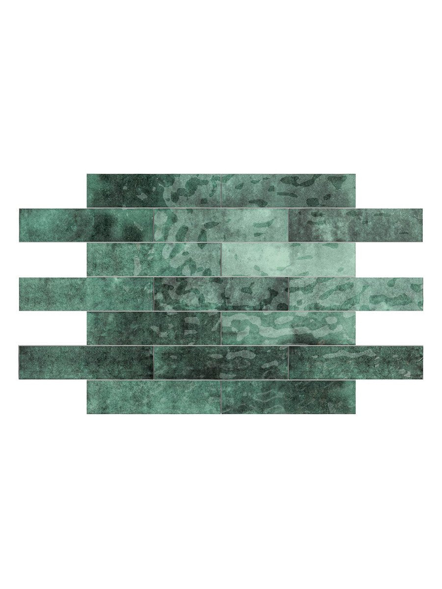 Earth Amazon Gloss Wall Tile - 75x300mm