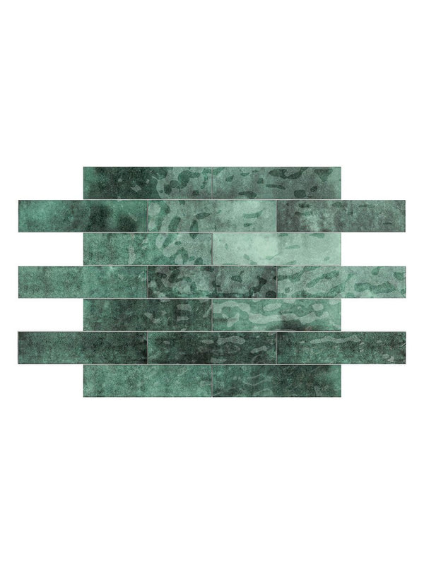 Earth Amazon Gloss Wall Tile - 75x300mm