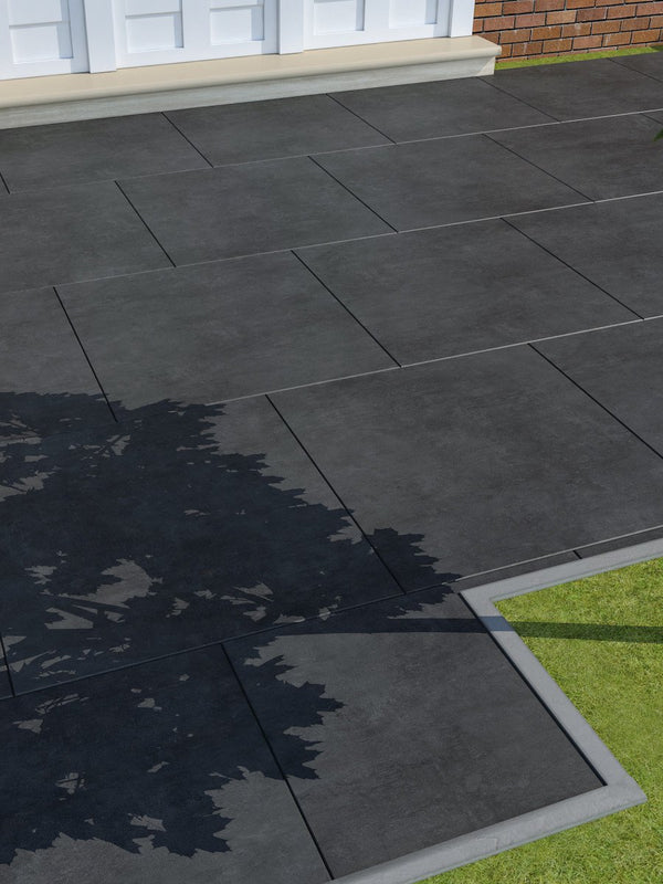 Eclipse Black Outdoor Porcelain Tile - 800x800x20mm
