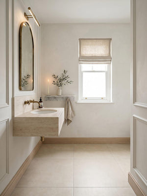 Eclipse Ivory Porcelain Tile - 800x800mm