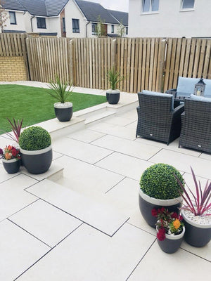 Eclipse Ivory Outdoor Porcelain Paving Slabs