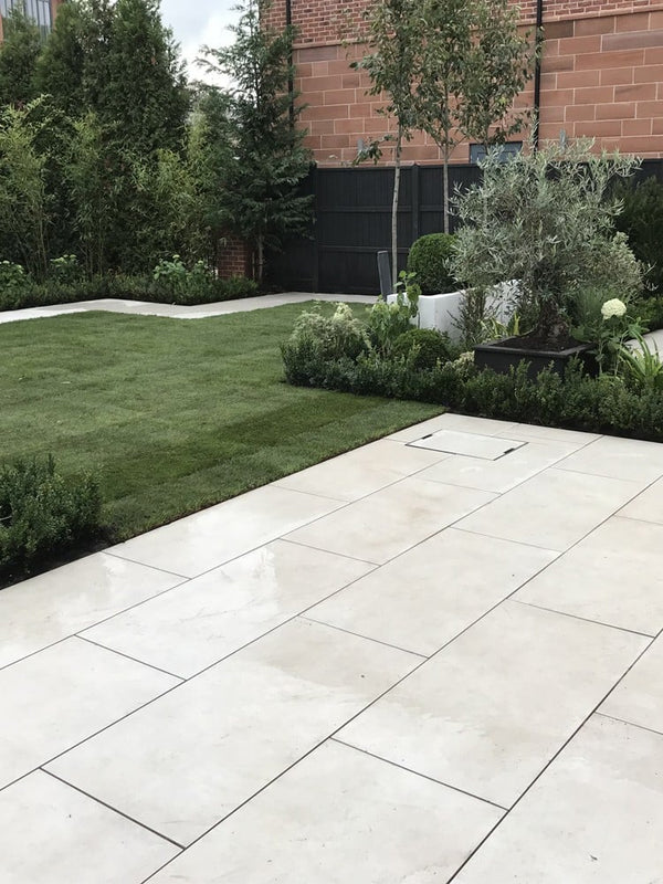 Eclipse Ivory Virtue Vitrified Porcelain Paving Slabs - 1200x600 Pack