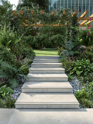 Eclipse Off White Porcelain Bullnose Tiles - 900x450x20mm