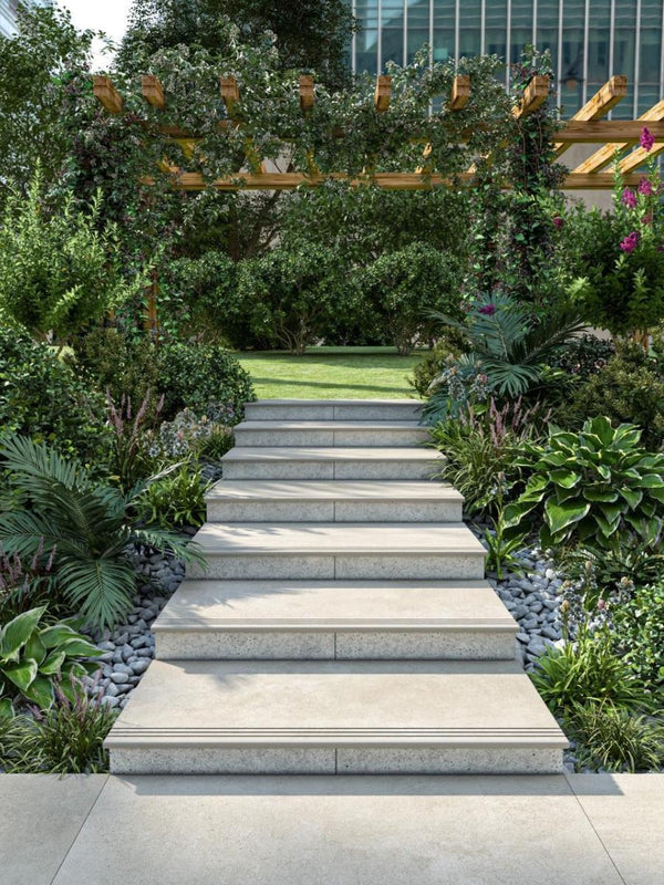 Eclipse Off White Porcelain Bullnose Tiles - 900x450x20mm