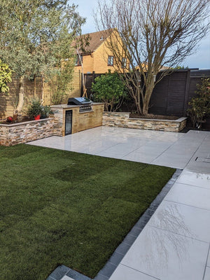 Eclipse Off White Outdoor Porcelain Paving Slabs - 900x600x20mm