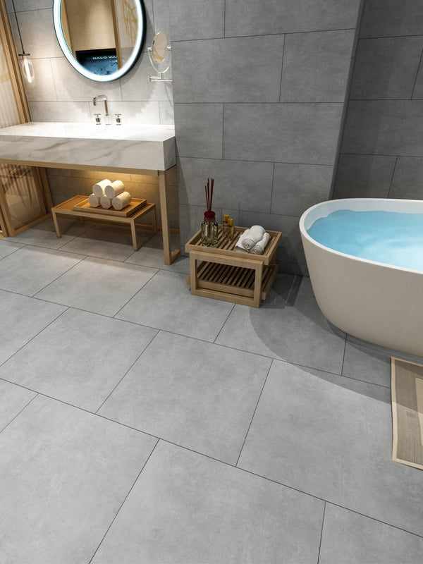 Eclipse Silver Indoor Tile - 600x600mm