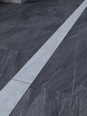 Eclipse Silver Edging Tile - 600x195mm
