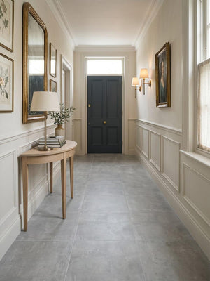 Eclipse Silver Indoor Porcelain Tile - 800x800mm
