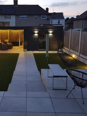 Eclipse Silver Virtue Outdoor Porcelain Paving Slabs - 600x600 Pack