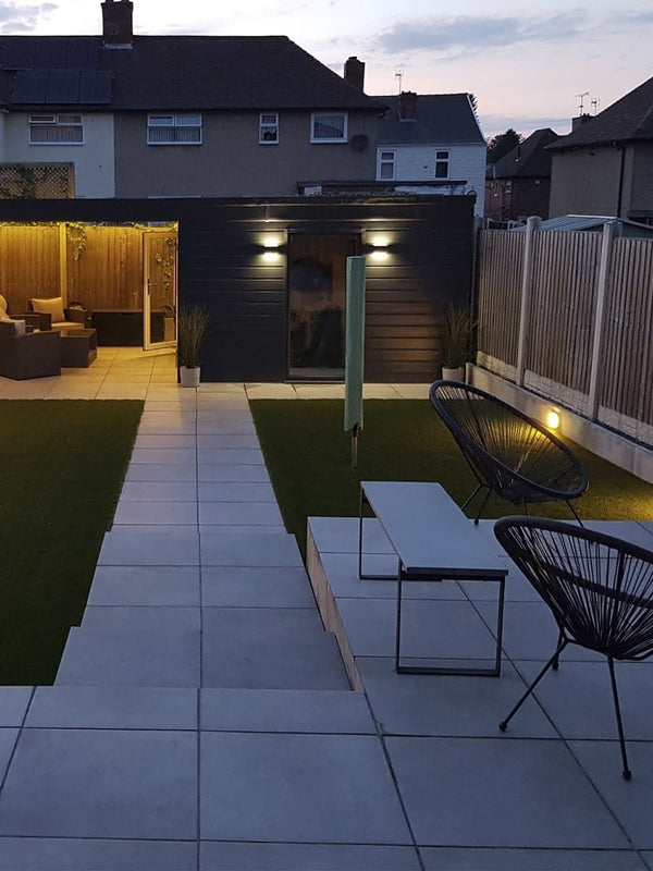 Eclipse Silver Virtue Outdoor Porcelain Paving Slabs - 600x600 Pack