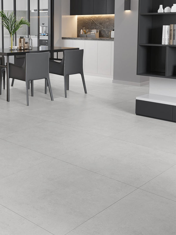 Eclipse White Porcelain Tile - 1000x1000mm
