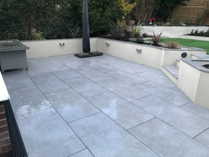 Eclipse Anthracite Outdoor Porcelain Tile - 800x800x20mm